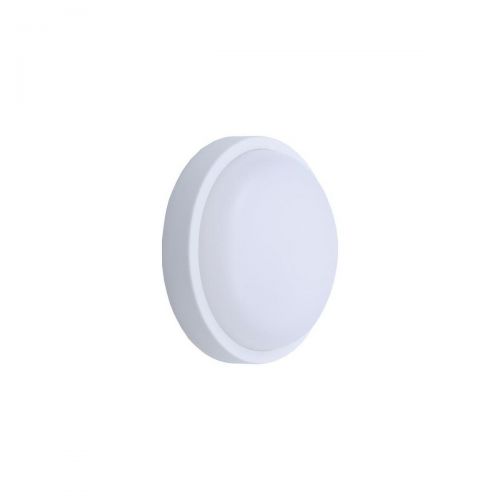 Απλίκα Τοίχου Στρογγυλή LED 18W Φ200x55 IP54 Λευκή PLUS Eurolamp
