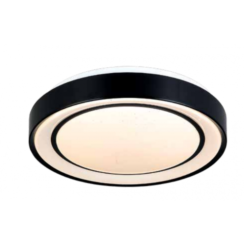 Φωτιστικό Οροφής LED 27W Μεταλλικό Μαύρο Στρογγυλό InLight 42179Β