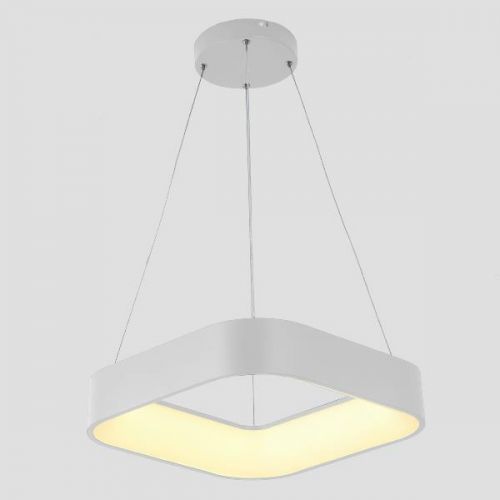 Κρεμαστό Φωτιστικό Τετράγωνο LED 40W Λευκό Eurolamp 144-17019