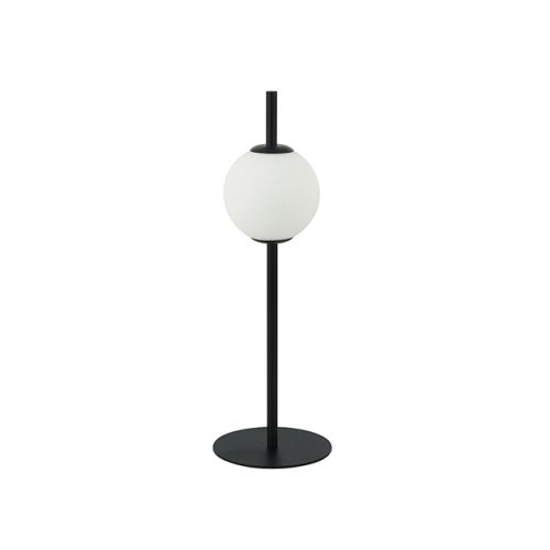 Επιτραπέζιο Φωτιστικό LED Με Οπάλ Γυαλί Μαύρο/Λευκό Zambelis Lights 20134
