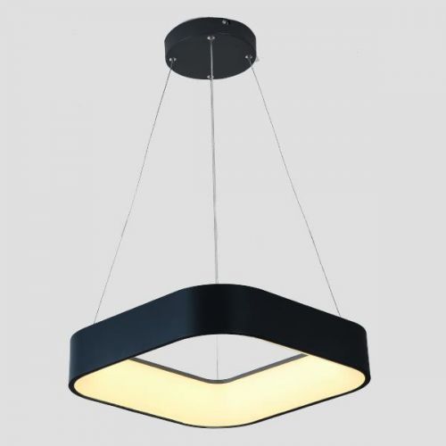 Κρεμαστό Φωτιστικό Τετράγωνο LED 30W Μαύρο Eurolamp 144-17017