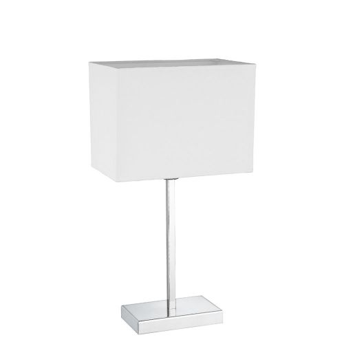 Επιτραπέζιο Φωτιστικό Με Καπέλο Λευκό/Ασημί Toby Viokef 4057900