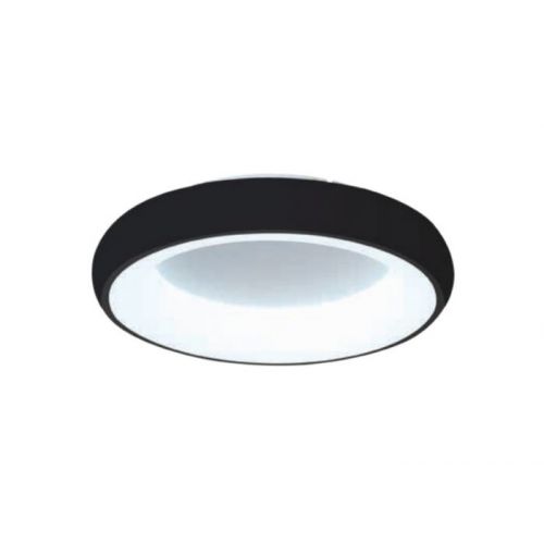 Φωτιστικό Οροφής LED με Εναλλαγή Χρώματος 54W Μεταλλικό Μαύρο InLight 42020Β