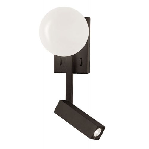 Απλίκα Τοίχου LED Μεταλλική Μαύρη Reflect Viokef 4229000