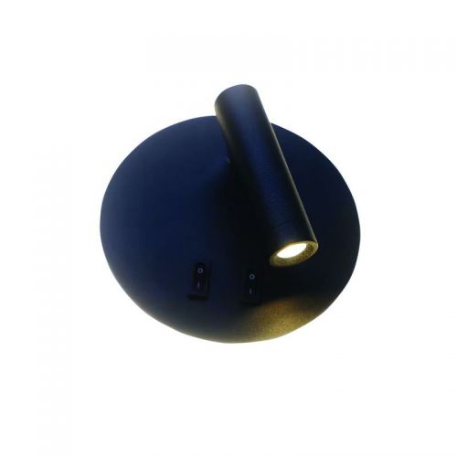 Απλίκα Τοίχου LED Μεταλλική Μαύρη InLight 43418