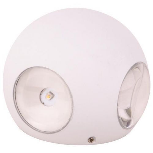Απλίκα Τοίχου Στρογγυλή LED 8W Φ100x94 3000K IP65 Λευκή PLUS Eurolamp 145-20226