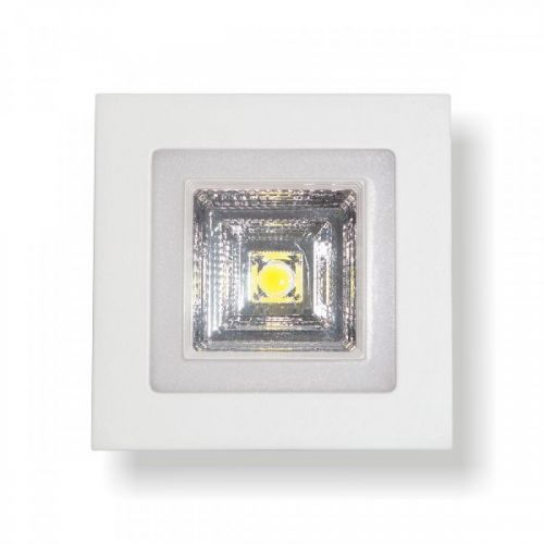 Φωτιστικό Οροφής LED 6W Με Χωνευτό Τροφοδοτικό Αλουμινίου Λευκό Spotlight 5255