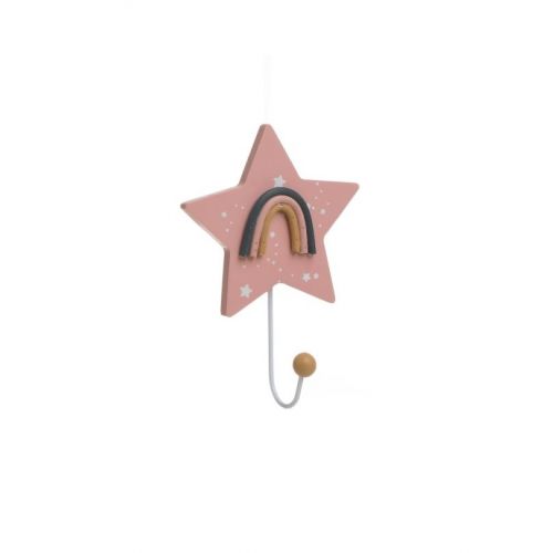 Κρεμάστρα Τοίχου Μεταλλική Παιδική Αστέρι/Ουράνιο Τόξο 11Χ5Χ16 Inart 6-70-768-0014