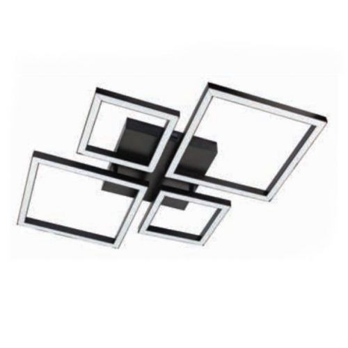 Φωτιστικό Οροφής LED 70W 65cm Dimmable Μαύρο InLight 6050