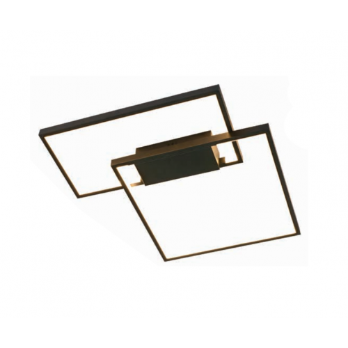 Φωτιστικό Οροφής LED 38W Dimmable Μαύρο Γραμμικό InLight 6065-BL