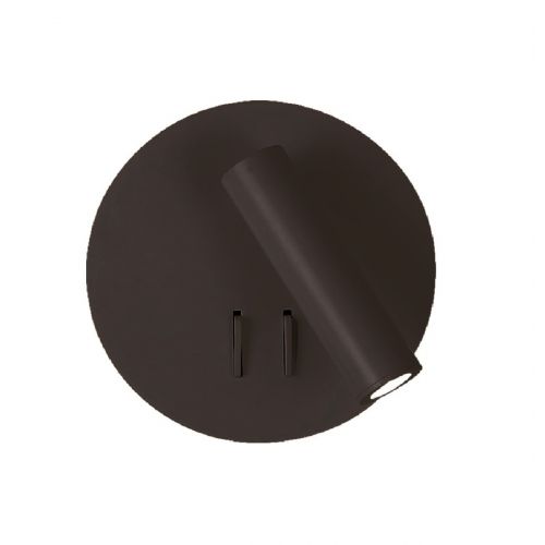Απλίκα Τοίχου LED Μαύρη Round Moby Viokef 4188201