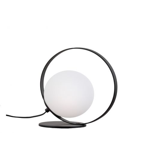 Επιτραπέζιο Φωτιστικό Μεταλλικό/Γυάλινο Μαύρο/Λευκό Bubble Viokef 3100100