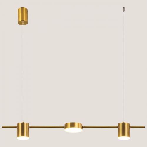 Κρεμαστό Φωτιστικό Τρίφωτο LED 24W Χρυσό Eurolamp 144-10001