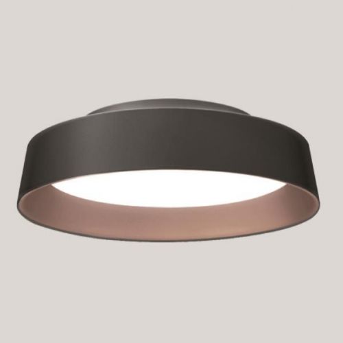 Φωτιστικό Οροφής LED Μαύρο/Καφέ Γκοφρέ Eurolamp 144-51009