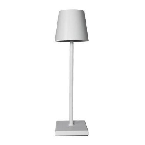 Επιτραπέζιο Φωτιστικό Επαναφορτιζόμενο Αφής LED 3,5W Dimmable Λευκό Eurolamp 144-70013