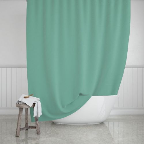 Κουρτίνα Μπάνιου Υφασμάτινη απο Πολυεστέρα Πράσινη 180x200cm Estia 02-11314