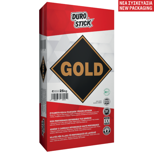 Durostick Gold Εύκαμπτη Κόλλα Πλακιδίων Λευκή 25Kg