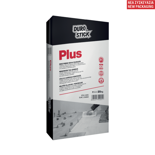 Durostick Plus Ενισχυμένη Κόλλα Πλακιδίων Λευκή 25Kg