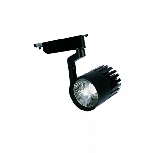 Σποτ Ράγας Μαύρο LED 30W 4000Κ Ρυθμιζόμενη Κεφαλή InLight T00102-BL